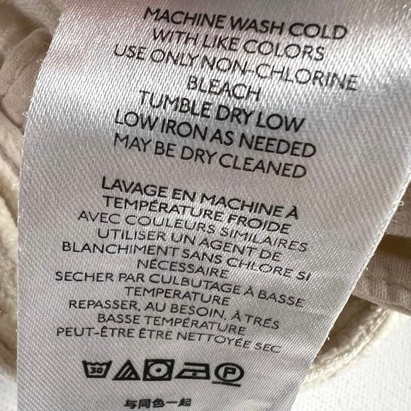 Free People Relaxed Fir Barrel Leg Wide Wale Corduroy Jeans Pants Cream Size 2 - Picture 5 of 10